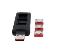 Exsys EX-1114-R, 4 Serrature USB, 1 Chiave