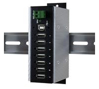 EXSYS 1177HMVSWT - Hub USB 2.0 a 7 porte in metallo - protezione da sovratensione