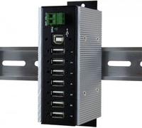 EXSYS 1177HMVSWT - Hub USB 2.0 a 7 porte in metallo - protezione da sovratensione