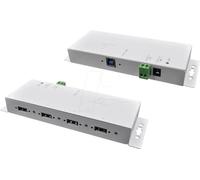 Exsys EX-1183HMVS-2W Hub Industriale, 4 Porte USB 3.0, 15 kV EDS, Bianco
