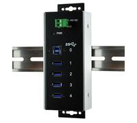 EXSYS 1185HMVSWT - Hub USB 3.0 a 4 porte in metallo - protezione da sovratensione