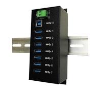 EXSYS EX-1187HMVS hub di interfaccia 5000 Mbit/s Nero (Exsys USB 3.0 HUB 7-Port