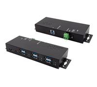 Exsys EX-1189HMVS-3-7 Ports USB 3.2 Gen1 - HUB in metallo con corrente 1,5 A per 4 porte (protezione da sovratensione)