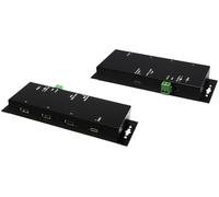 Exsys EX-1191HMVS-PD 4 Porte USB 3.2 Gen 1 hub in Metallo con Ricarica USB PD