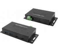 EXSYS EX-1240HMVS hub di interfaccia USB 3.1 (3.1 Gen 2) Type-C 10000 Mbit/s Nero