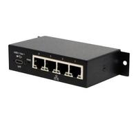 Exsys EX-1330M USB 3.2 Gen 1 (3.1 Gen 1) Type-B RJ-45 1000 Mbit/s Nero Metallo