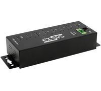 EXSYS EX-1537HMVS Hub metallico USB-C 3.2 Gen 1 a 7 porte gestito con protezione contro le sovratensioni 15 KV EDS