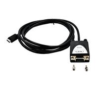 EXSYS EX-2311-2F USB 2.0 C maschio a 1 x seriale RS-232 cavo da 1,8 m con presa a 9 pin, indicatore LED nero
