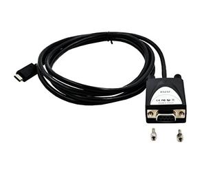 EXSYS EX-2311-2F USB 2.0 C maschio a 1 x seriale RS-232 cavo da 1,8 m con presa a 9 pin, indicatore LED nero