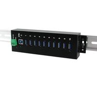 Exsys (Gen 1) Tipo B 5000MBIT/S Nero (1110HMVS USB 3.0 Interface Hub - Porte USB 3.0 HUB (Gen 1) Tipo B, USB 3.0 (1) Tipo A; 5000 Mbit/s; USB (24, Nero)