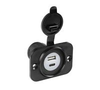 Lampa Presa USB doppia Ext-12, USB A + USB C, montaggio ad incasso 12/24V