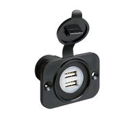 Ext-8, doppia presa Usb, montaggio ad incasso, 12/24V Per uso esterno o interno,