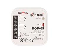 EXTA FREE Ricevitore radio ROP-05 da incasso I utilizzato per sistemi di controllo della luce LED, argento