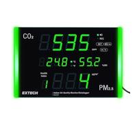 Extech IAQ320 Air Quality Meter/Datalogger with PM2.5 | Montaggio parete o scrivania; legge temp, umidità, particolato e indice salute; salva 12.000 CSV