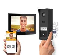 EXTEL - Videocitofono Wireless Connesso Wave 3 | Wi-Fi | Impronta Digitale | QR