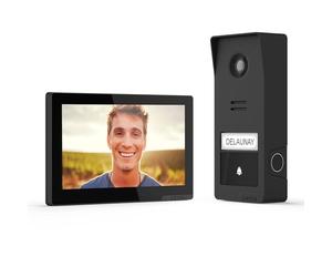 EXTEL Wave 3 videocitofono wireless connesso con lettore di impronte - Touch screen 7'' WiFi, fotocamera 2K, portata 350 m, controllo smartphone tramite Extel Connect