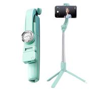 Extendable Selfie Stick Tripod, Portable Travel Tripod, Remote Control Included, Cartoon Cat Design, for Taking Selfies, Vlogging, Live Streaming, Travel Photography, 19x3.5x3.5cm