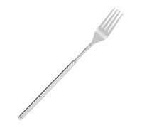 Extended Fork - Estensione anteriore fork, in acciaio a lunga maniglia, extra lunga forkk Party Tableware per Home Office School Dinner Pranzo Frutta Dessert Baking Grill Camping Travel Outdoor