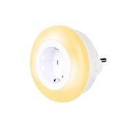 Extended Socket Night Light Nursery Bedroom Lamp Dimmable LED Night Light Socket Plug into Wall Lamp Easy to Use