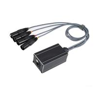 Extender di rete a 4 canali per trasmissione del segnale XLR, DMX/AES/COM via Ethercon, plug and play senza alimentazione, compatto per illuminazione palcoscenica e audio dal vivo (seat)