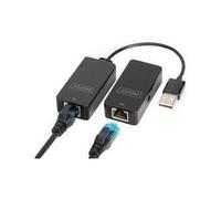 EXTENDER DIGITUS A USB 2.0 TO RJ45, FINO A 50mt TRAMITE CAVO RETE CAT 5E, NERO, DA70141