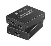 Techly Extender HDMI 4K@60Hz su Cavo Cat.6/6A/7 Fino a 50m PoC