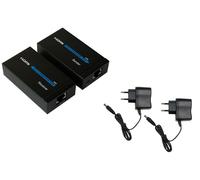 EXTENDER HDMI Ethernet 40-60m NETWORK Prolunga via LAN Cat5e/6 1080P Q-HD6