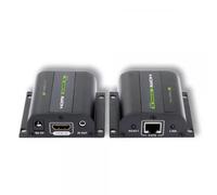 Techly Extender HDMI 020355 – Full HD 3D IR su cavo Cat.5E/6/6A/7 60m Autoregolato Nero