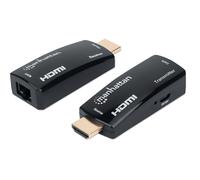 Manhattan Extender HDMI Over Ethernet 1080p Compatto Nero