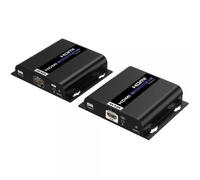 Techly Extender HDMI over IP con PoE IR 4K UHD su Cavo Cat.6 fino a 120m