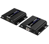 Extender HDMI over IP PoE IR 4K@30Hz Cat6 120m Kit TX/RX - Techly IDATA EXTIP-3834KP7