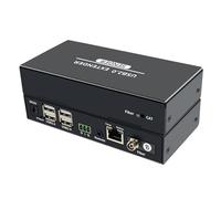 Extender HUB USB a 4 porte, estensore USB 2.0 100M tramite fibra ottica CAT6 FC singola fino a 20 km, supporto webcam, fotocamera e stampante