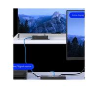 Extender KVM Compatibile 4K 60Hz su IP Rj45 Cat6 USB Ethernet Extender 60m/196FT per Monitoraggio Telecamera NVR SPINA UE