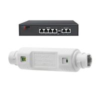 Extender PoE - Amplificatore PoE | Estensione Del Segnale Ethernet Impermeabile A Lunga Distanza, Forniture Di Rete, Plug and Play, per Sistemi Di Sicurezza, 48 V 10/100 Mbps