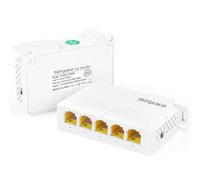 Extender PoE per Interni, Ripetitore PoE a 5 Porte, Ingresso 90W con Uscita 30-60W, 1000Mbit/s, IEEE 802.3af/at/bt per Telecamere IP/PTZ nei Sistemi di Sicurezza