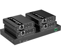 Techly Extender Splitter HDMI 4 vie su Cavo di Rete 70 metri PoC