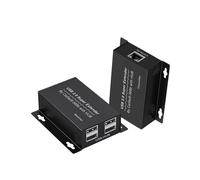Extender USB 2.0 a RJ45 da 150 m Ethernet Cat6 estende la connessione USB per webcam, stampante, tastiera, mouse, touch screen