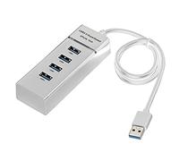 Extender USB 3.0 multi-porta USB 1 a 4 cavo adattatore hub per laptop docking station hub a 4 porte con velocità di trasmissione dati 5 Gbps (colore: bianco)