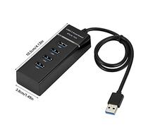 Extender USB 3.0 multi-porta USB da 1 a 4 cavo adattatore hub per laptop docking station hub a 4 porte con velocità di trasmissione dati 5 Gbps (colore: nero)