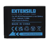 EXTENSILO 1x batteria compatibile con Fujifilm X-E2S, X-E3, X-A7, X-E1, X-E2, X-H1, X-M1, X-E4, X-Pro 1 fotocamera (1140mAh, 7,2V, Li-Ion)