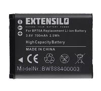 EXTENSILO 1x batteria compatibile con Samsung L20, ES78, ES80, ES90, ES91, MV800, N9V fotocamera digitale DSLR (700mAh, 3,6V, Li-Ion)