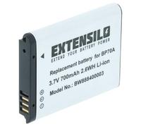 EXTENSILO 1x batteria compatibile con Samsung PL90, SL50, SL600, SL630, ST151, ST151F fotocamera digitale DSLR (700mAh, 3,6V, Li-Ion)
