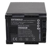 EXTENSILO 1x batteria sostituisce Canon BP-827, BP-820, BP-828, 2740B002 per videocamera camcorder (2670mAh, 7,2V, Li-Ion)