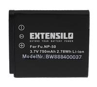 EXTENSILO 1x batteria sostituisce Pentax D-Li122, D-Li68 per fotocamera digitale DSLR (750mAh, 3,7V, Li-Ion)