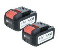 EXTENSILO 2x batteria compatibile con Flex Lithium Power 18V utensile (5000 mAh, Li-Ion, 18 V)