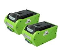 EXTENSILO 2x batteria compatibile con Greenworks Tools 27087, 4100102, 2500207, 2500107 rasaerba 5Ah 40V Li-Ion