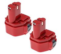 EXTENSILO 2x batteria compatibile con Makita 6316DWFE, 6316DWB, 6316DWAE, 6317D, 6316DWBE, 6317DWDE, 6317DWAE utensile (3300 mAh, NiMH, 12 V)
