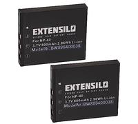 EXTENSILO 2x batteria compatibile con Rollei DB60 fotocamera (800mAh, 3,7V, Li-Ion)