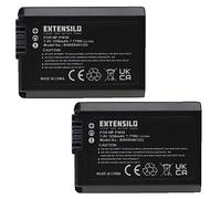 EXTENSILO 2x batteria compatibile con Sony Alpha 6000, 6300, 5000, 3000, 5100, 6400, 6100 fotocamera digitale DSLR (1050mAh, 7,4V, Li-Ion)