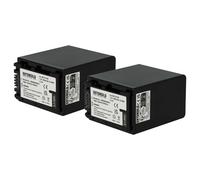 EXTENSILO 2x batteria compatibile con Sony DCR-SR52E, DCR-SR57E, DCR-SR48E, DCR-SR47S, DCR-SR55E, DCR-SR50E fotocamera (3300mAh, 7,4V, Li-Ion)
